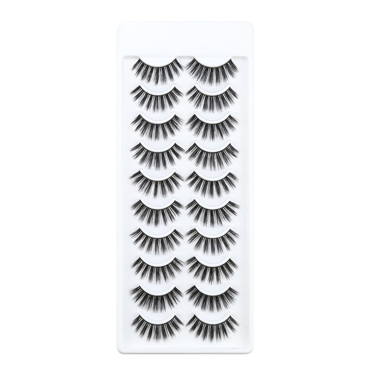 Wholesale Silk Lashes 10 pairs Kit with Private Label-YZZ